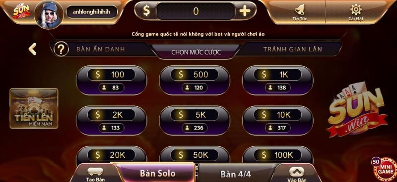 Tiến Lên Miền Nam Sunwin - Bí Mật Chinh Phục Cao Thủ Game Bài!